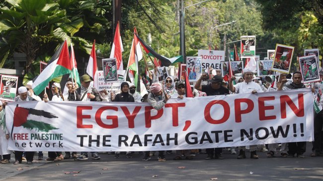 2.123 Aparat Gabungan Amankan Aksi Damai Bela Palestina di Monas